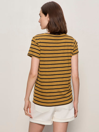 THE PERFECT TEE CUMIN/BLACK STRIPE - Sanctuary Clothing