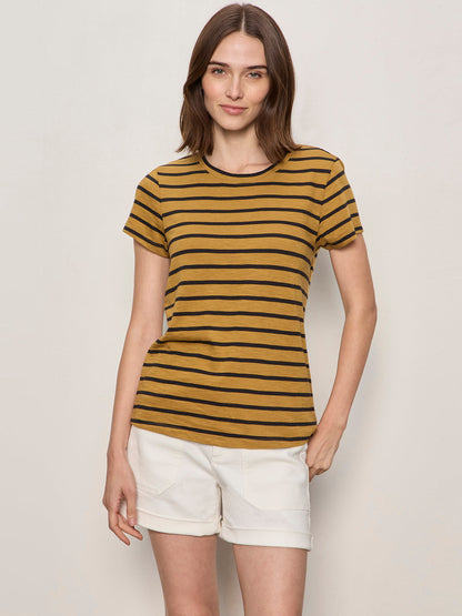 THE PERFECT TEE CUMIN/BLACK STRIPE - Sanctuary Clothing