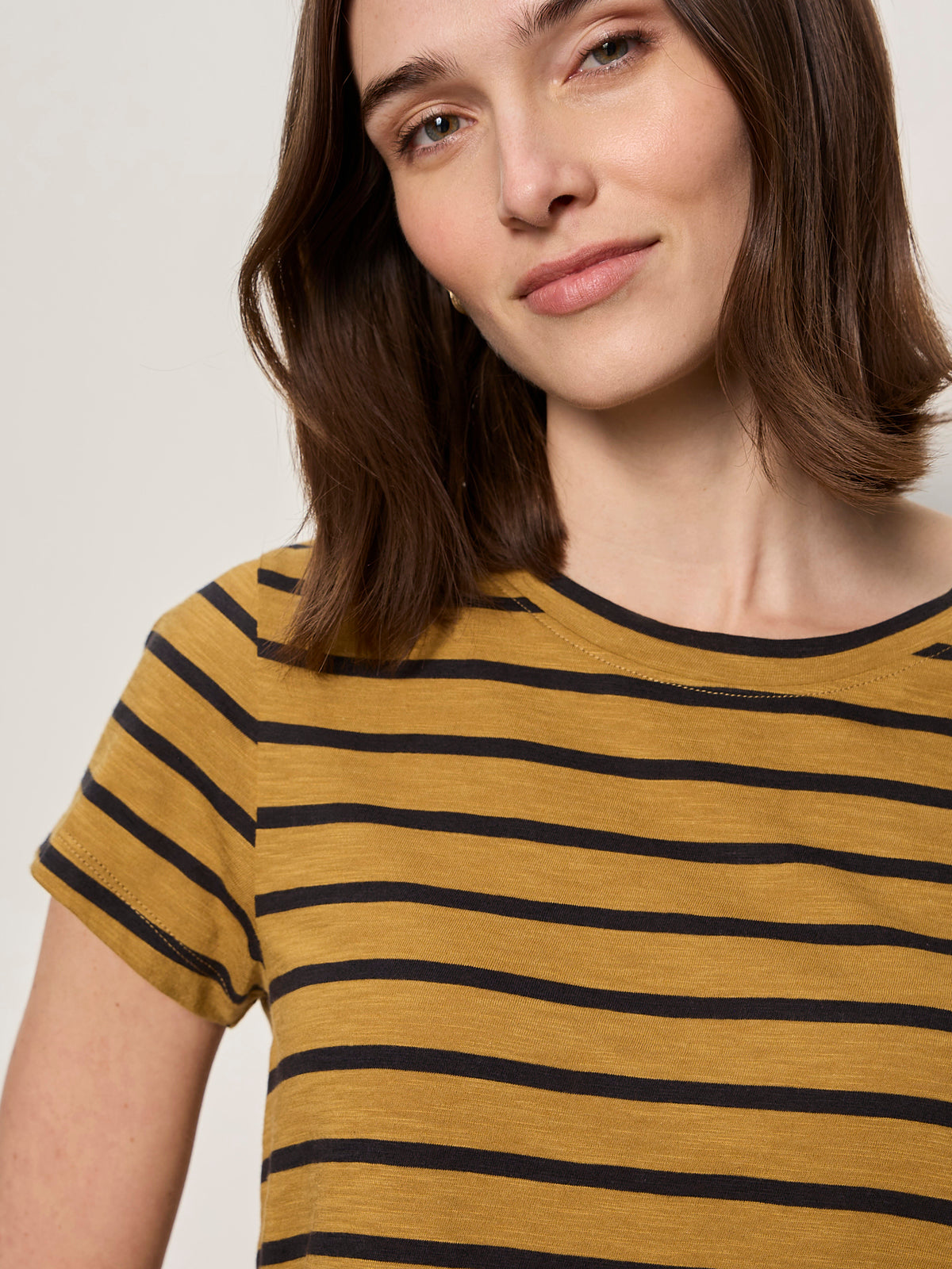 THE PERFECT TEE CUMIN/BLACK STRIPE - Sanctuary Clothing