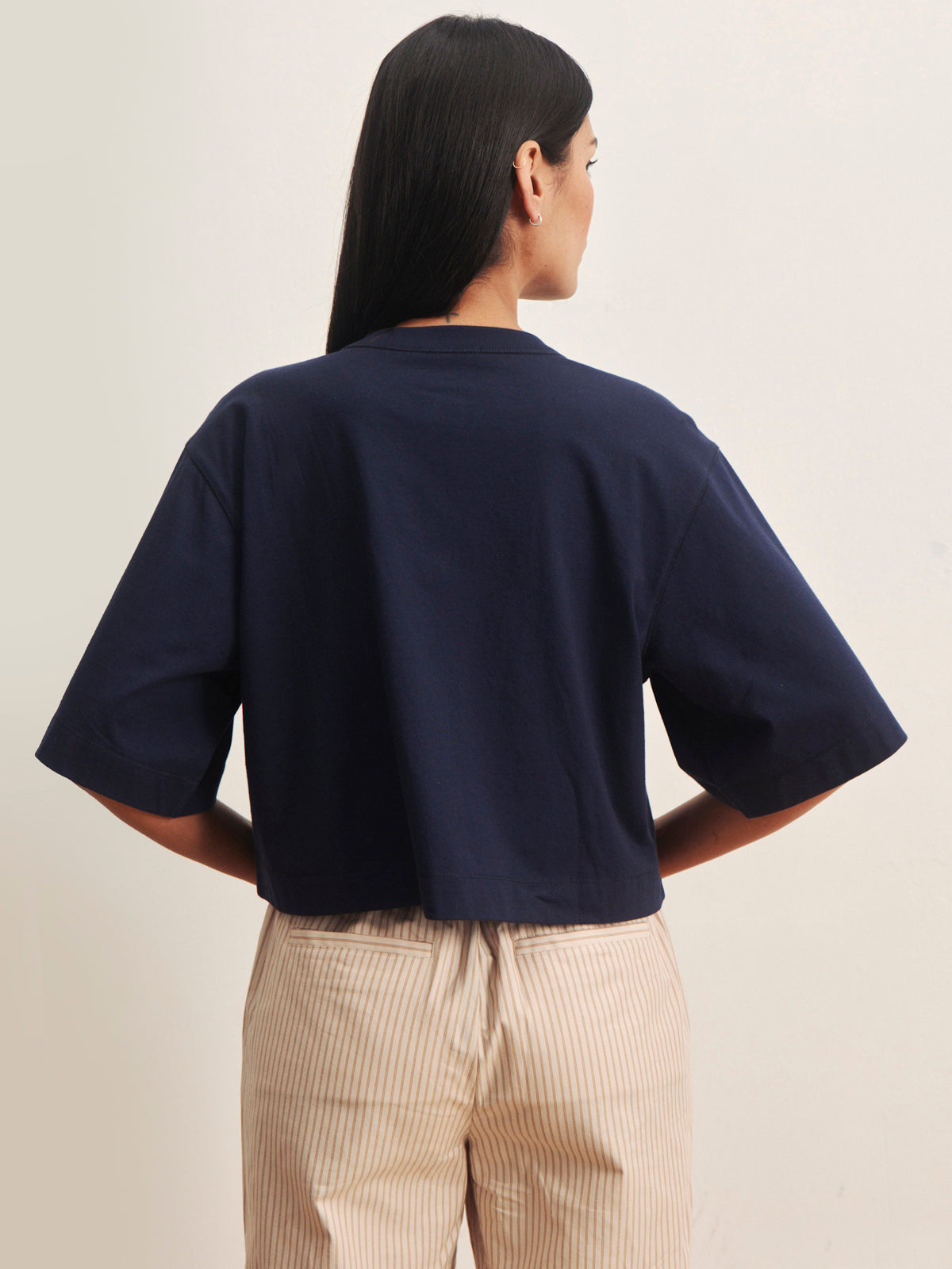 FREYA PLACKET TEE NAVY BLAZER - Sanctuary Clothing