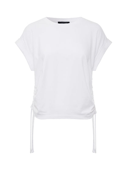 ALL DAY RUCHED TEE WHITE - Sanctuary Clothing