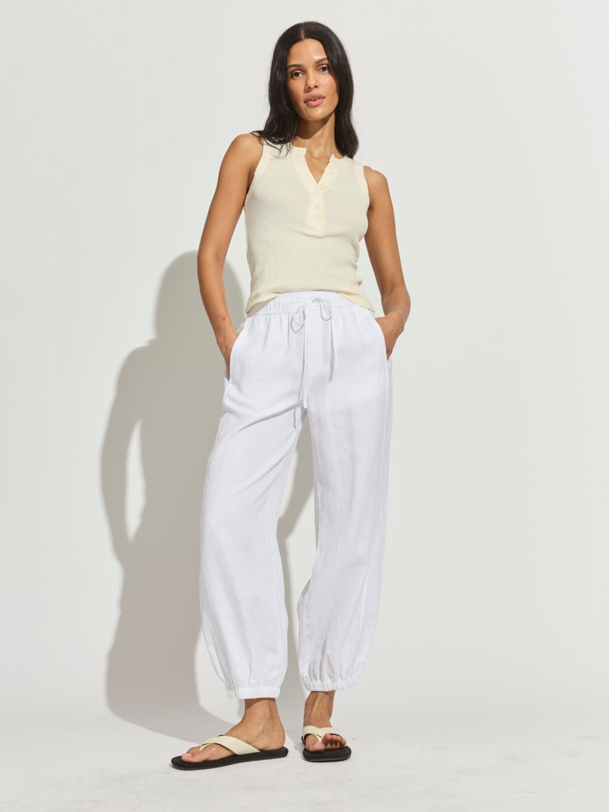 FRIDAY RIB TANK COLLAGEN - Sanctuary Clothing