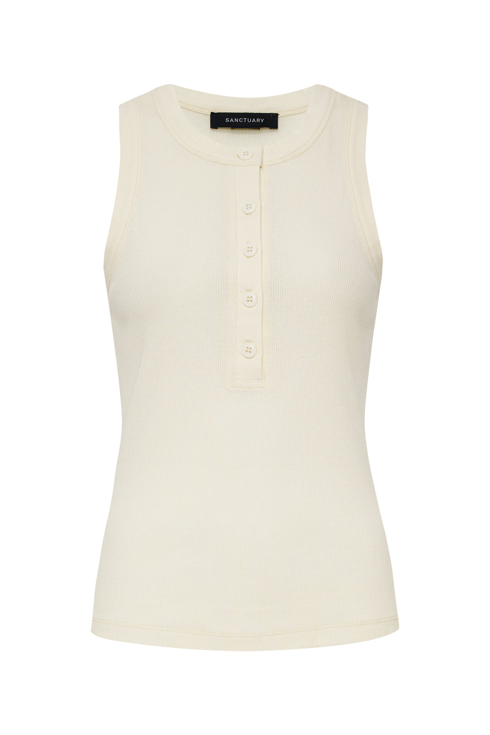 FRIDAY RIB TANK COLLAGEN - Sanctuary Clothing