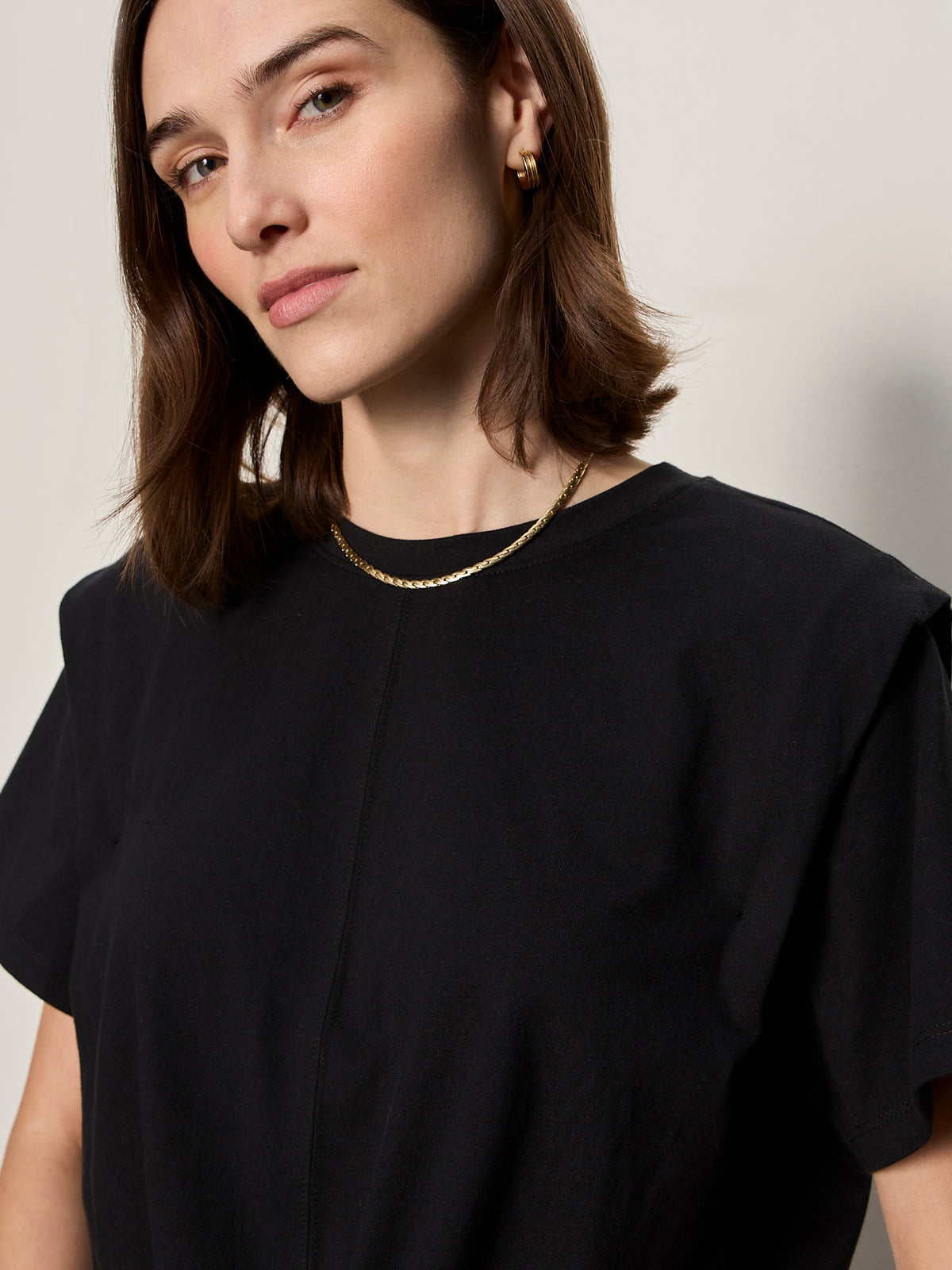 GOOD TO GO TIE FRONT TEE BLACK - Sanctuary Clothing