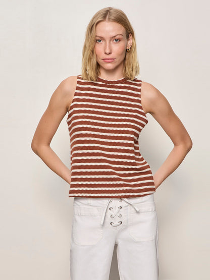 CAMPARI TANK CLAY STRIPE - Sanctuary Clothing