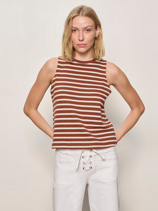 CAMPARI TANK CLAY STRIPE - Sanctuary Clothing