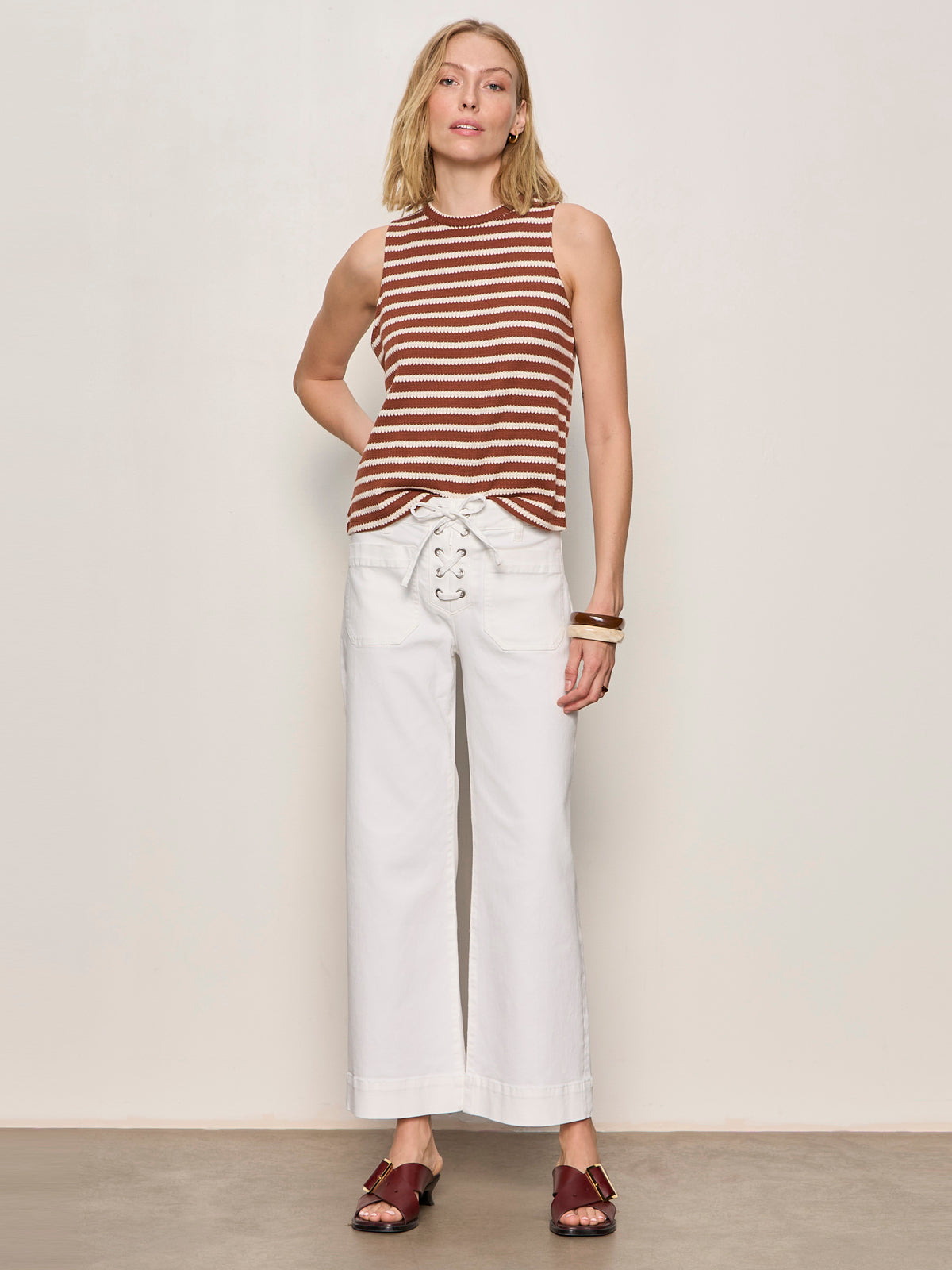 CAMPARI TANK CLAY STRIPE - Sanctuary Clothing
