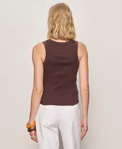 FRIDAY RIB TANK RICH SOIL - Sanctuary Clothing