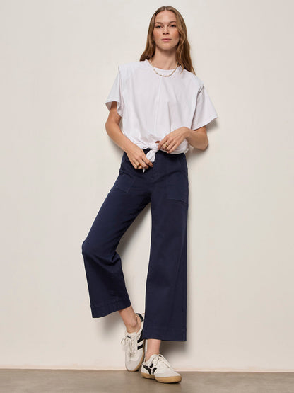 GOOD TO GO TIE FRONT TEE WHITE - Sanctuary Clothing