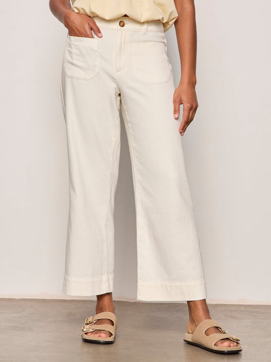 SOFT MARINE WIDE LEG CROP COLLAGEN - Sanctuary Clothing
