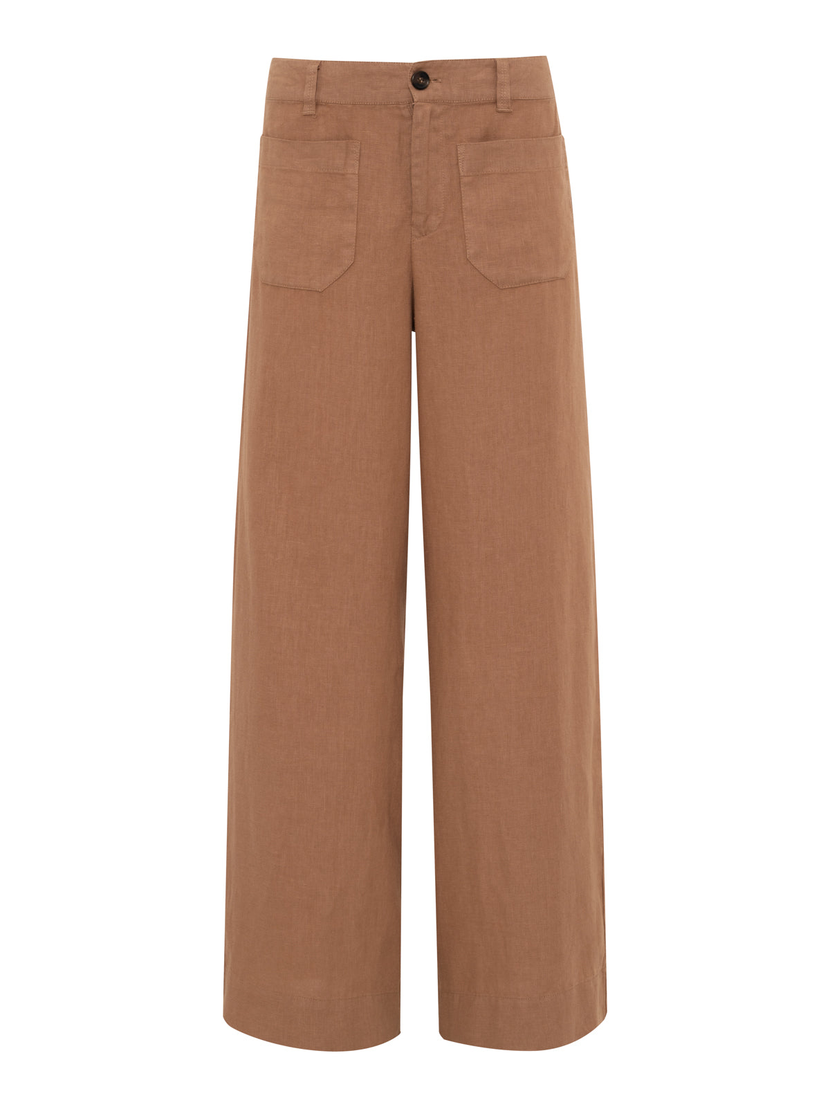 THE LINEN MARINE WIDE LEG TOASTED COCONUT - Sanctuary Clothing