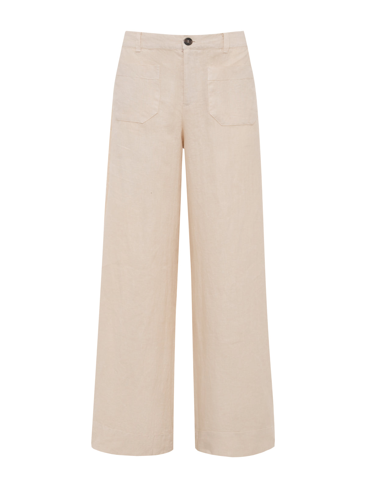 The Linen Marine Wide Leg Pant Summer Sand - Sanctuary Clothing