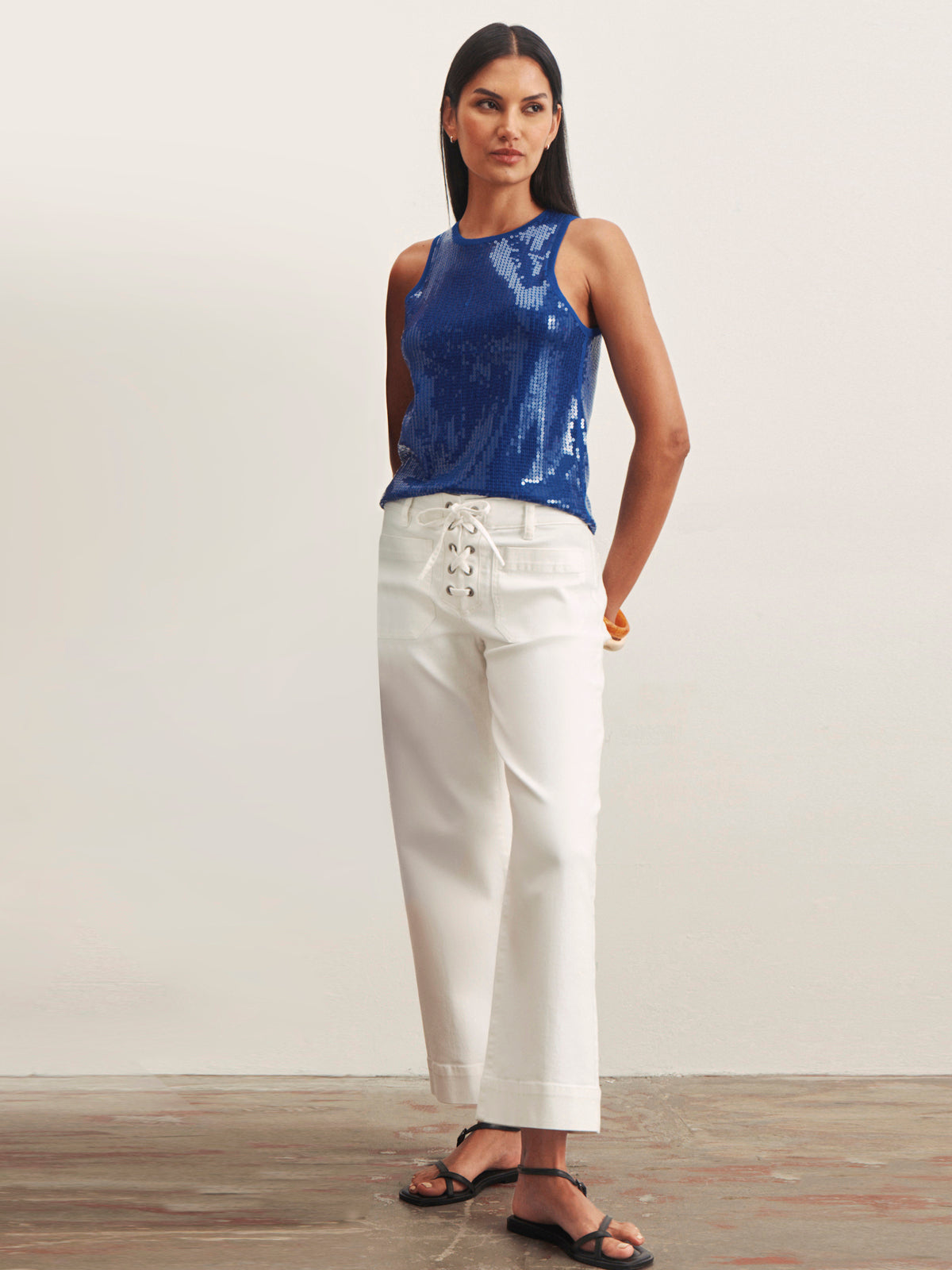 LACE UP MARINER CHALK - Sanctuary Clothing