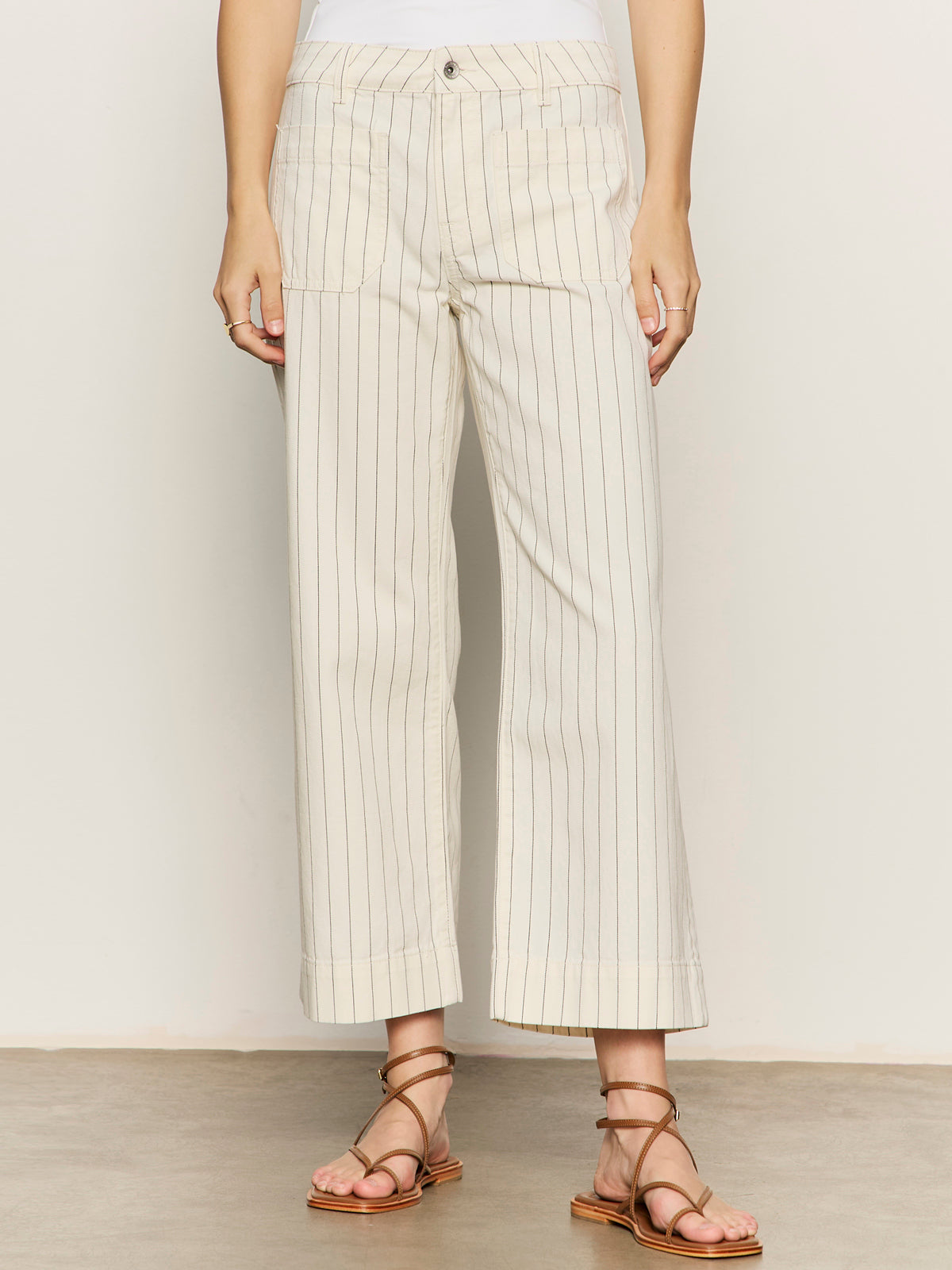 The Marine Jean Bleached White Pinstripe - Sanctuary Clothing