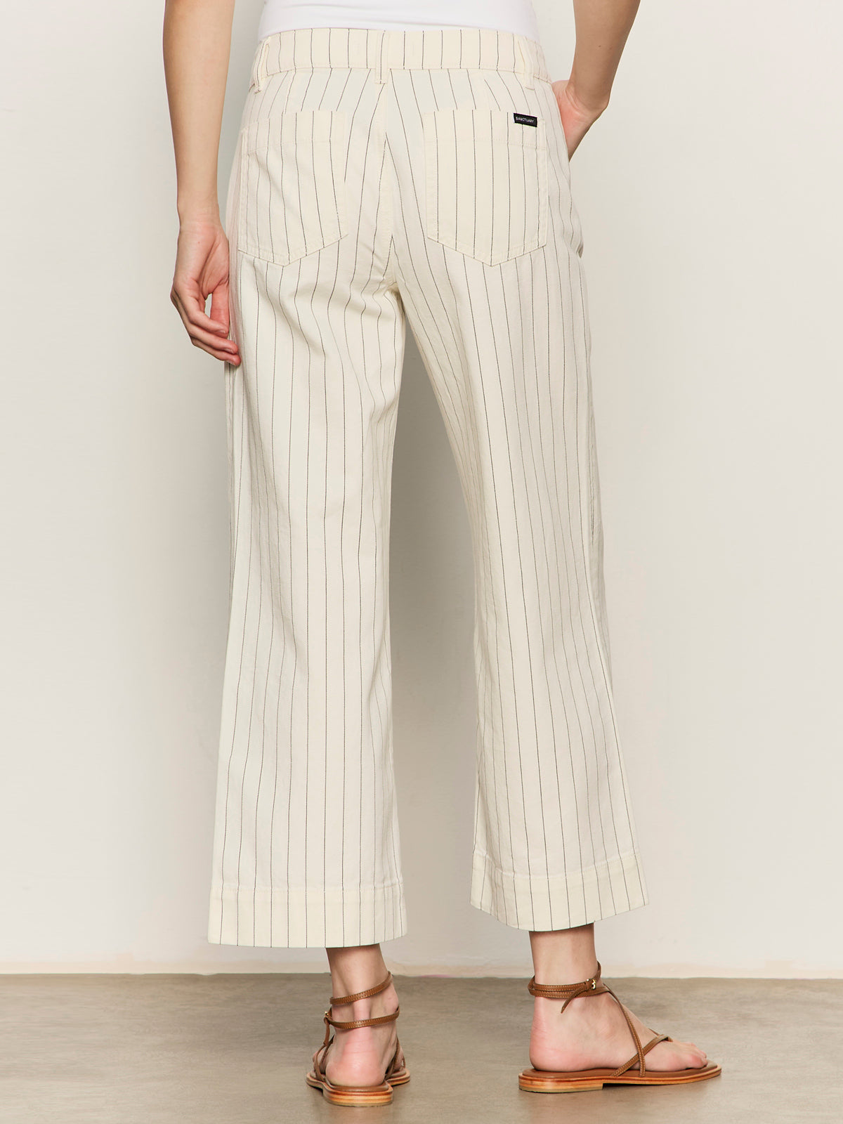 The Marine Jean Bleached White Pinstripe - Sanctuary Clothing