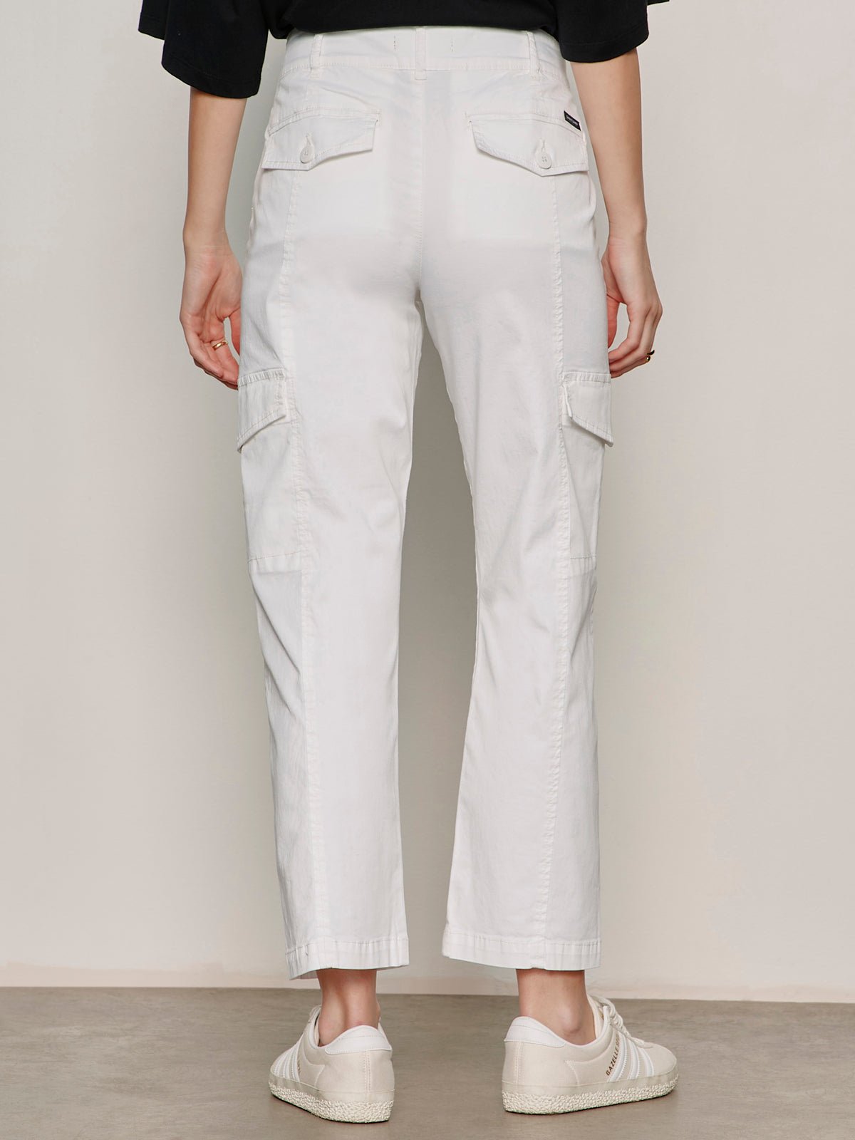 Rebel Straight Crop Pant Chalk - Sanctuary Clothing