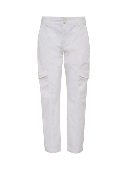 Rebel Straight Crop Pant Chalk - Sanctuary Clothing