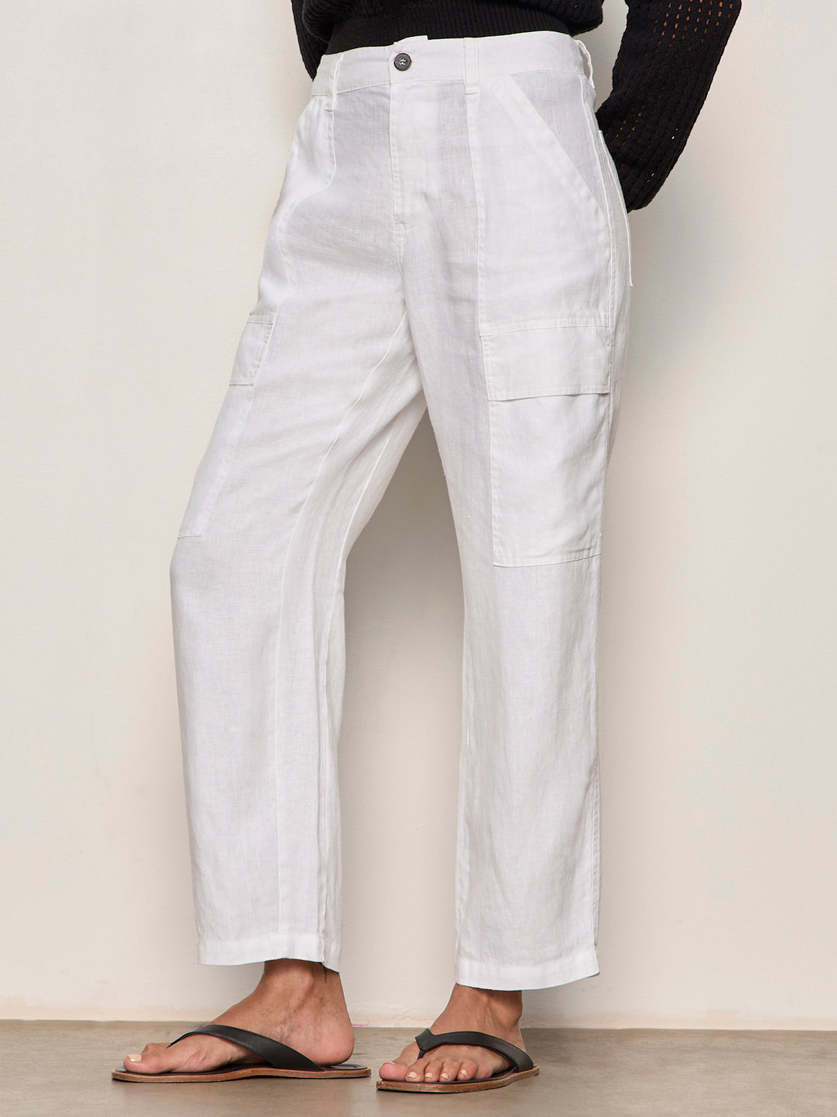 BOYFRIEND UTILITY PANT WHITE - Sanctuary Clothing