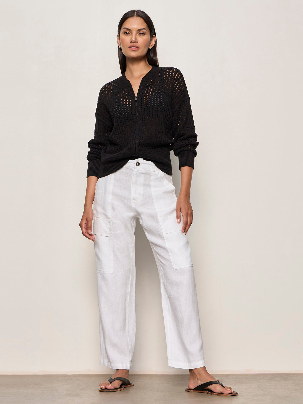 BOYFRIEND UTILITY PANT WHITE - Sanctuary Clothing