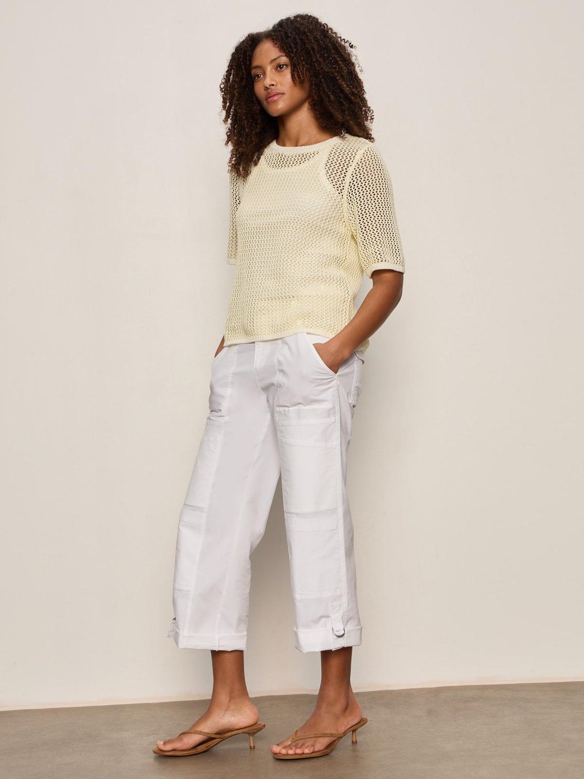 Angels Cargo Pant White - Sanctuary Clothing