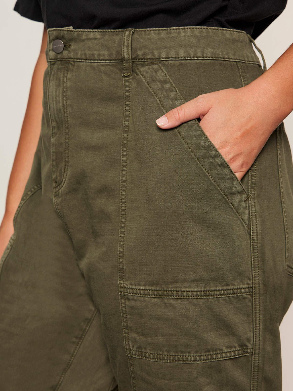 Boyfriend Utility Pant Kalamata Extended Sizing - Sanctuary Clothing
