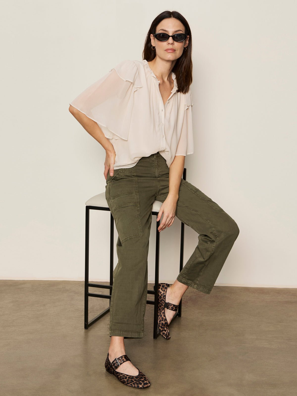 Boyfriend Utility Pant Kalamata - Sanctuary Clothing