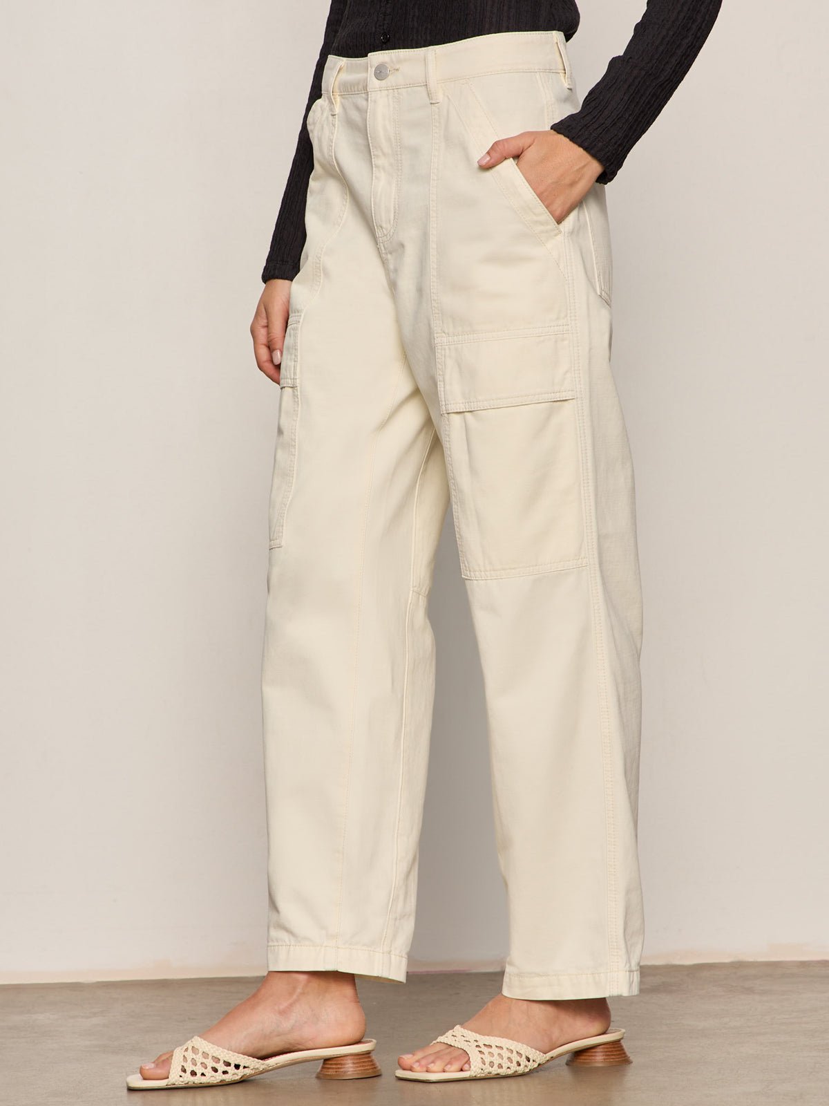Boyfriend Utility Pant Collagen - Sanctuary Clothing