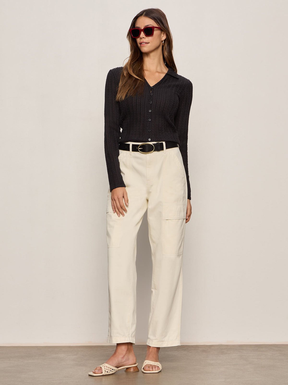 Boyfriend Utility Pant Collagen - Sanctuary Clothing