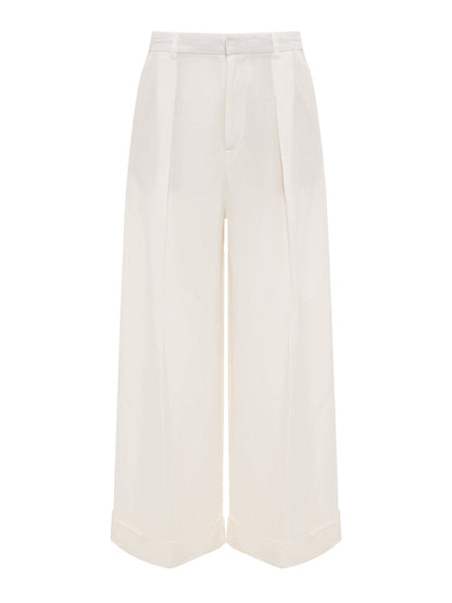 TERRACE LINEN PANT CHALK - Sanctuary Clothing
