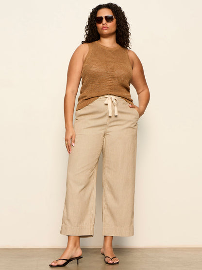 LILY CROPPED PANT LIDO STRIPE - Sanctuary Clothing