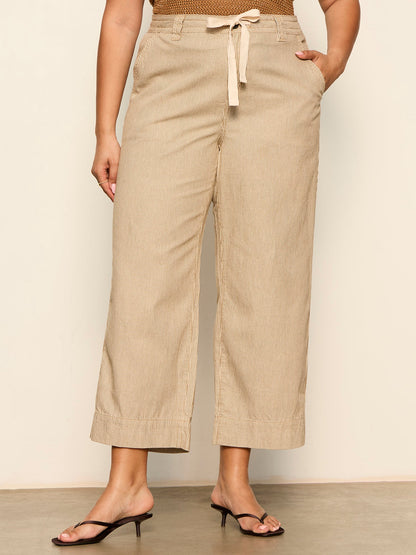 LILY CROPPED PANT LIDO STRIPE - Sanctuary Clothing