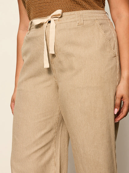 LILY CROPPED PANT LIDO STRIPE - Sanctuary Clothing