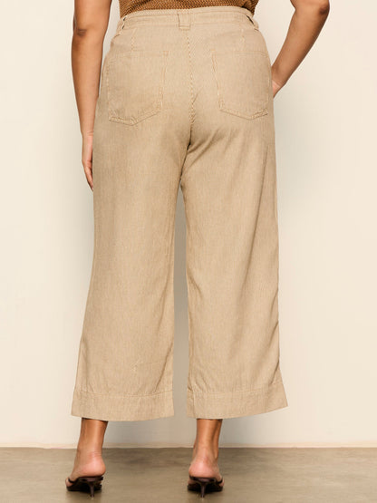 LILY CROPPED PANT LIDO STRIPE - Sanctuary Clothing