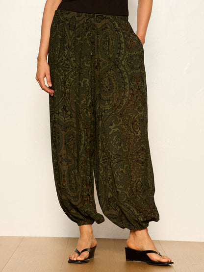 THE MOMENT VOLUME PANT MIDNIGHT MOSS - Sanctuary Clothing