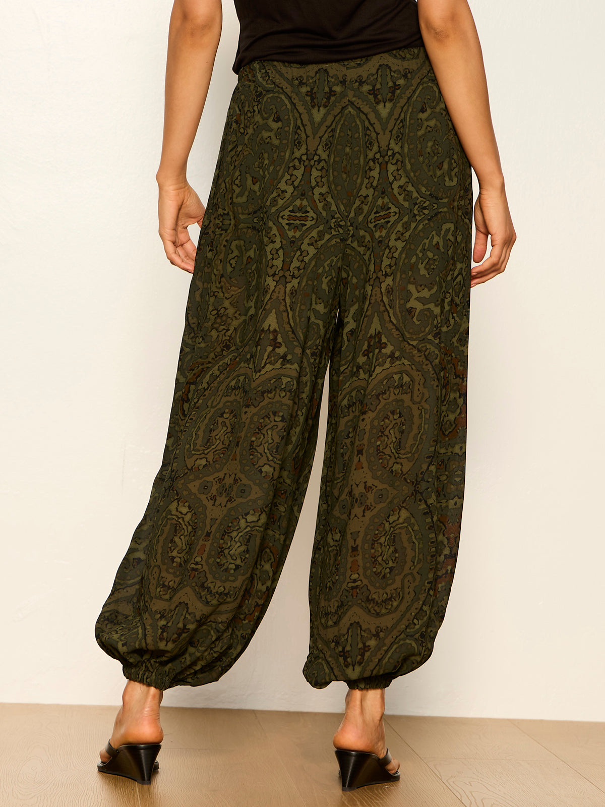 THE MOMENT VOLUME PANT MIDNIGHT MOSS - Sanctuary Clothing