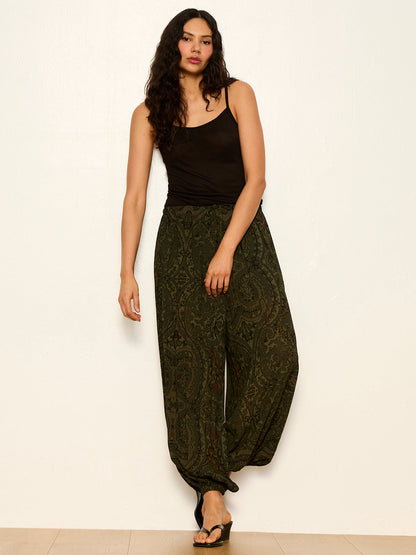 THE MOMENT VOLUME PANT MIDNIGHT MOSS - Sanctuary Clothing