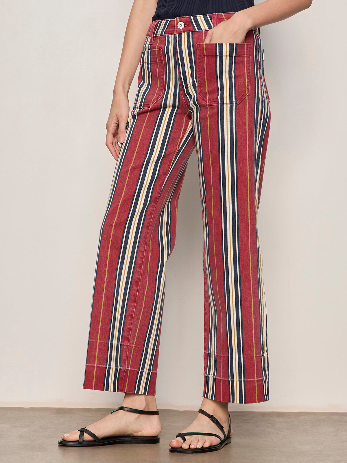 Mariner Jean Verry Berry Stripe - Sanctuary Clothing