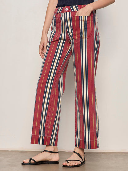 Mariner Jean Verry Berry Stripe - Sanctuary Clothing