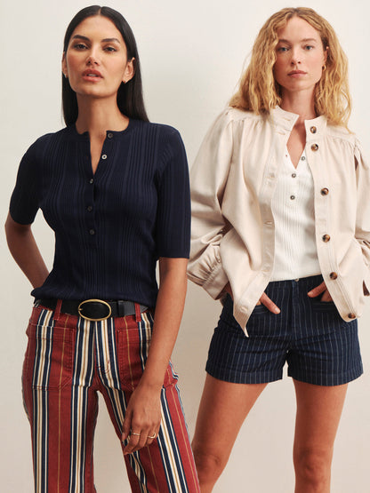 Mariner Jean Verry Berry Stripe - Sanctuary Clothing