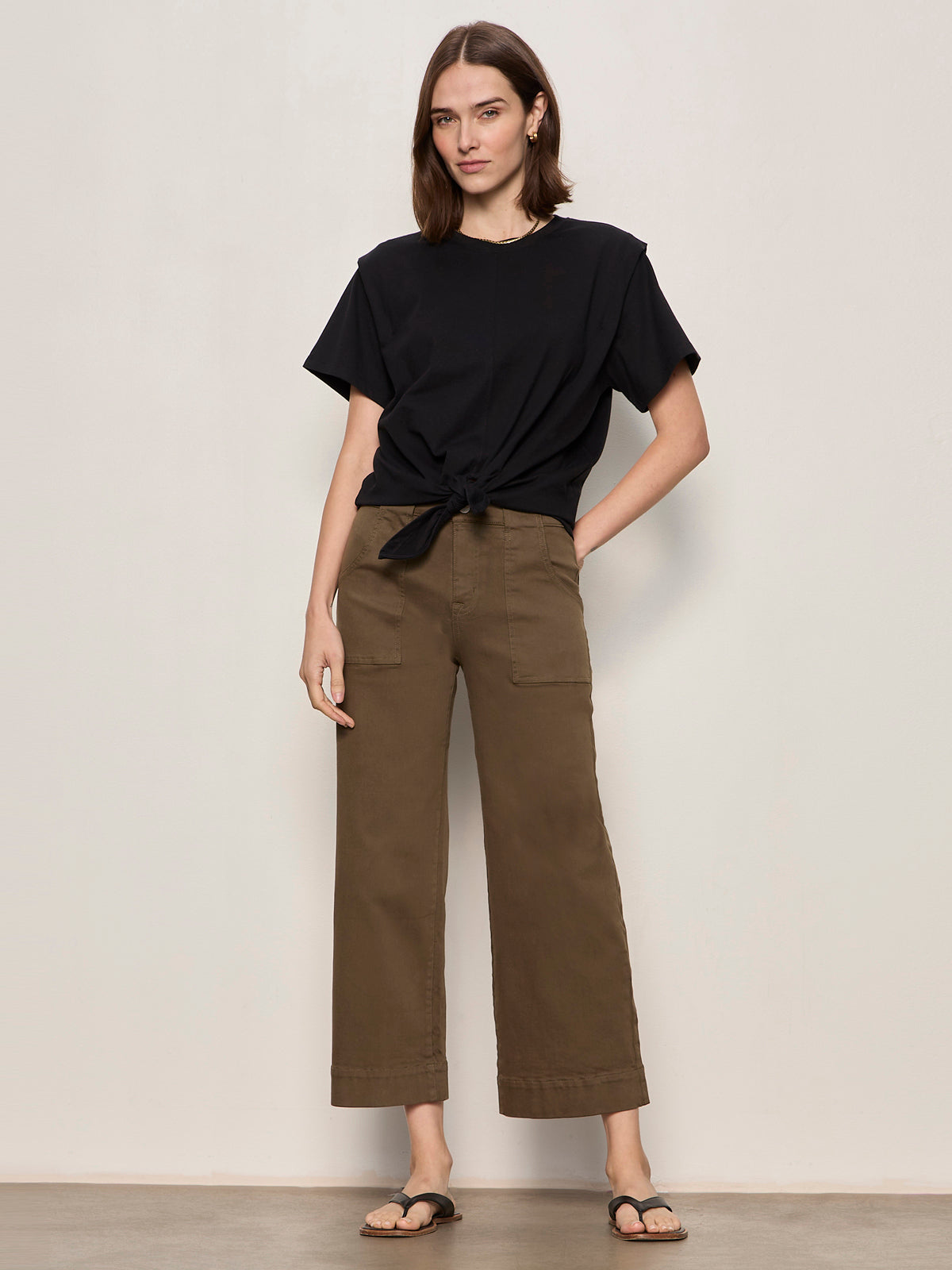 INSIDER CROP FORAGE GREEN - Sanctuary Clothing