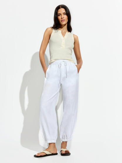 MELODY MICRO LINEN BALLOON WHITE - Sanctuary Clothing
