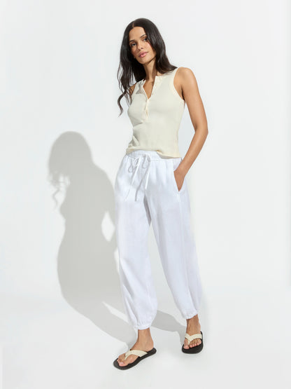 MELODY MICRO LINEN BALLOON WHITE - Sanctuary Clothing