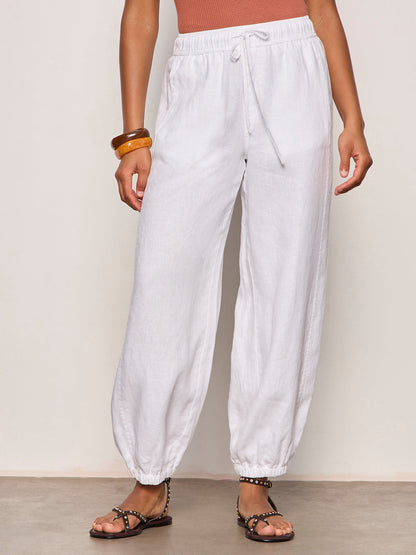 MELODY MICRO LINEN BALLOON WHITE - Sanctuary Clothing