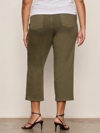 Retreat Crop Pant Burnt Olive Extended Sizing - Sanctuary Clothing