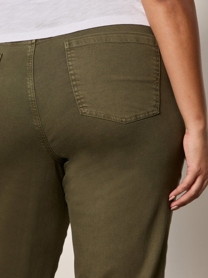 Retreat Crop Pant Burnt Olive Extended Sizing - Sanctuary Clothing