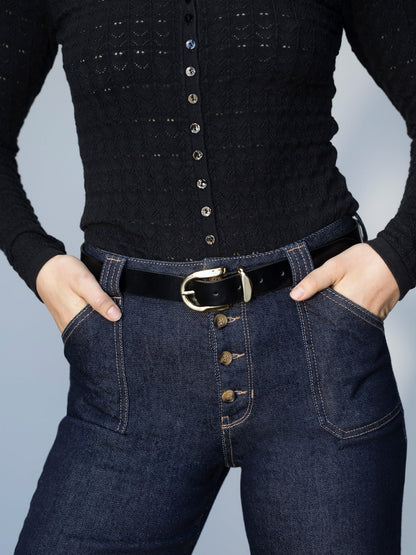 All Day Belt Black - Sanctuary Clothing