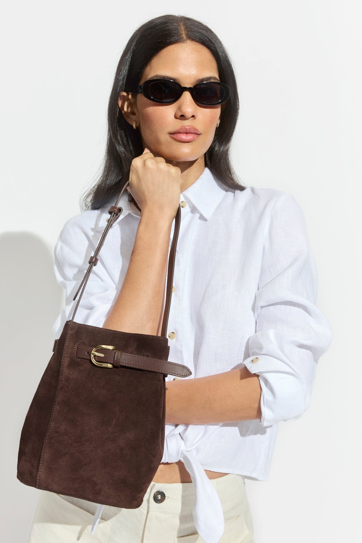 Carolyn Sunglasses Black/Grey Lens - Sanctuary Clothing