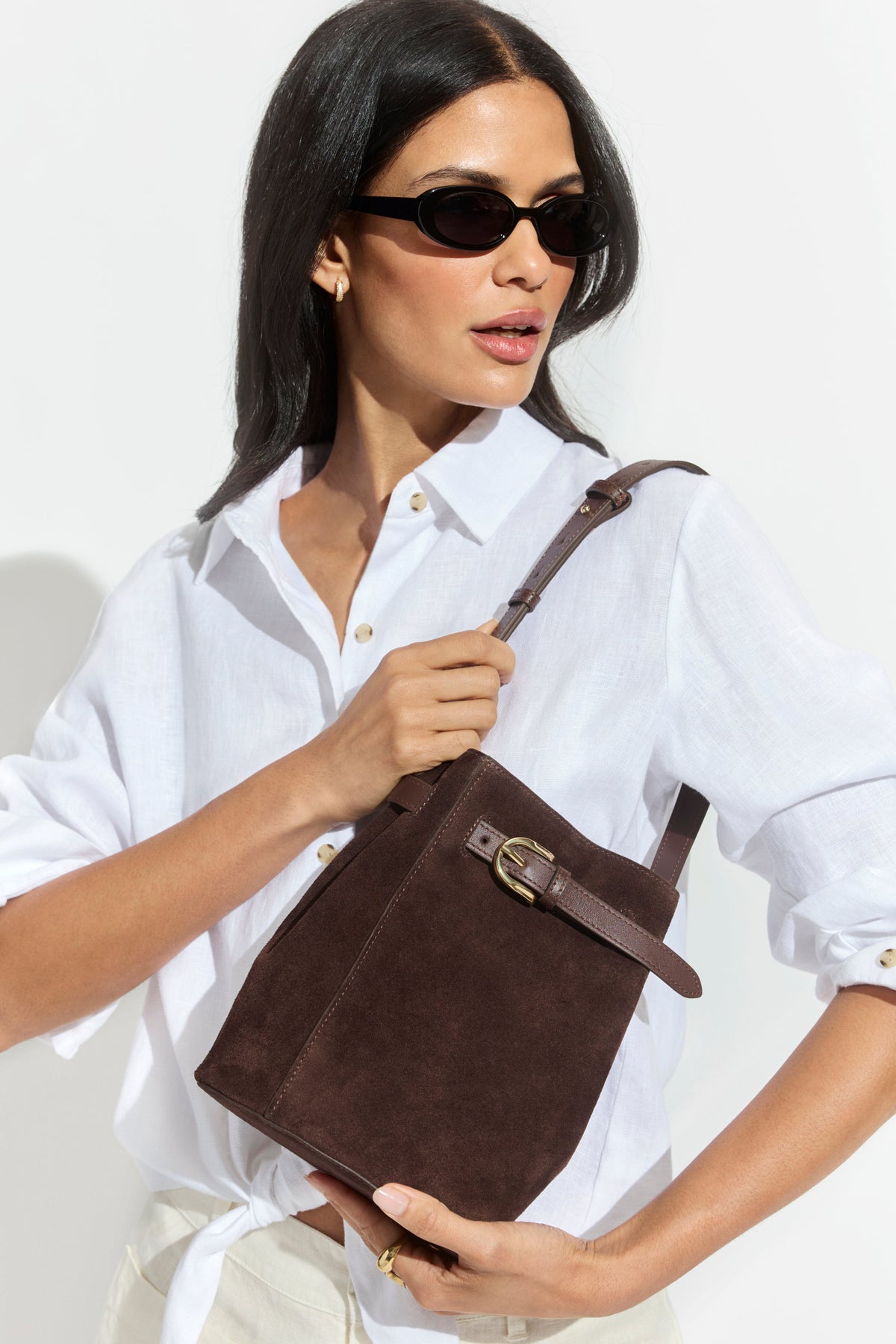 Carolyn Sunglasses Black/Grey Lens - Sanctuary Clothing