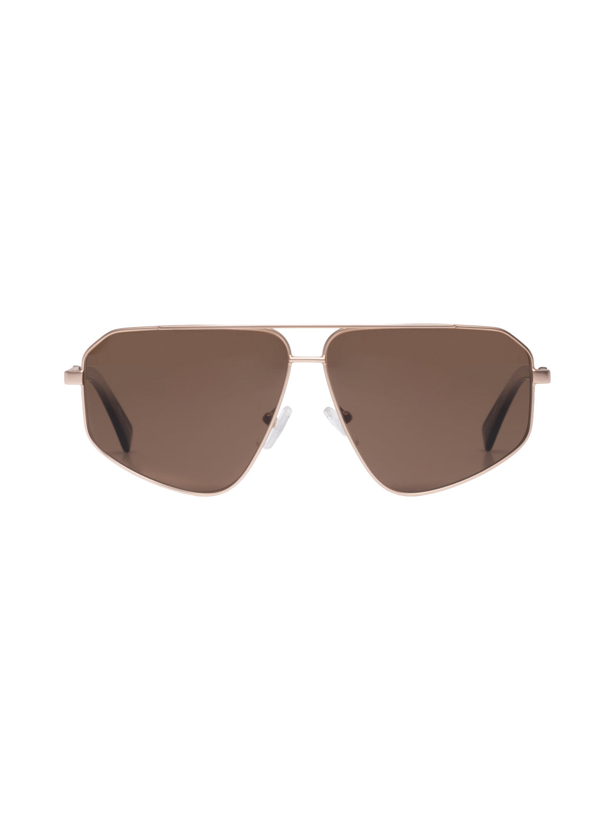 Nu Boheme Sunglasses Matte Gold/Brown Lens - Sanctuary Clothing