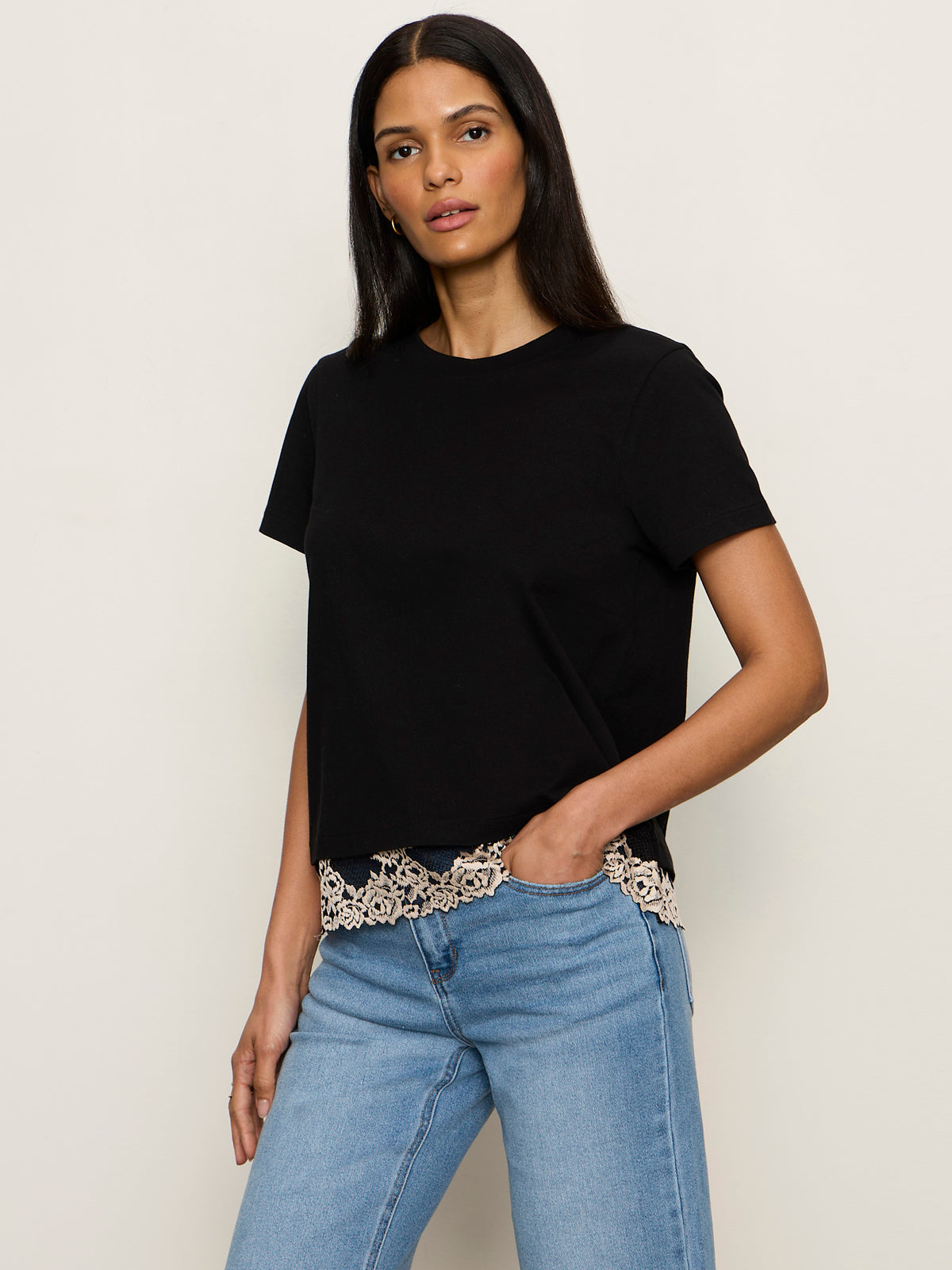 CAMI REMIX TEE BLACK - Sanctuary Clothing